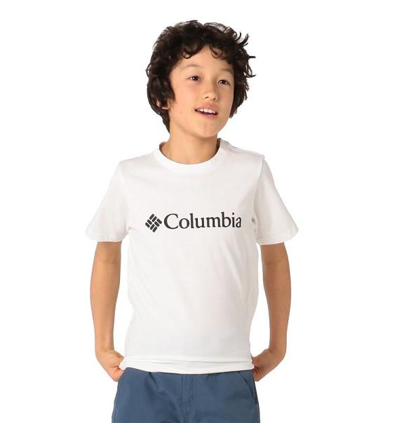 Columbia CSC Basic Logo Shirts Boys White USA (US2439330)
